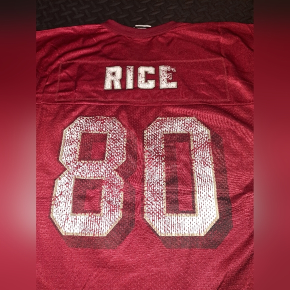 Vintage NFL #80 Jerry Rice San Francisco 49ers logo atheltic football jersey - Picture 10 of 16